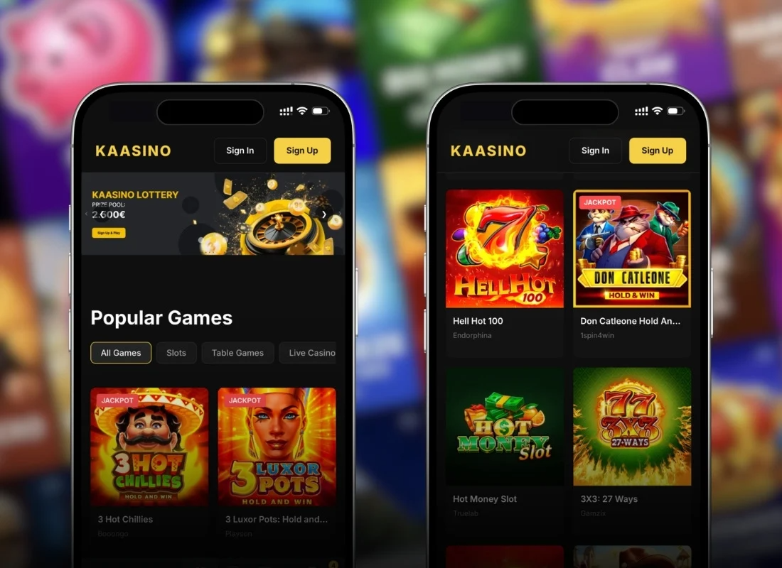 Kaasino Casino App-schermafbeelding